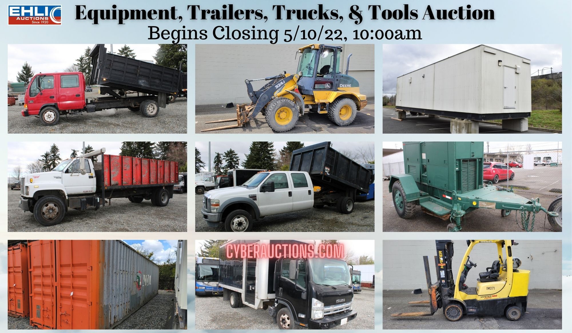 Copy of Equipment, Trailers, Trucks, & Tools